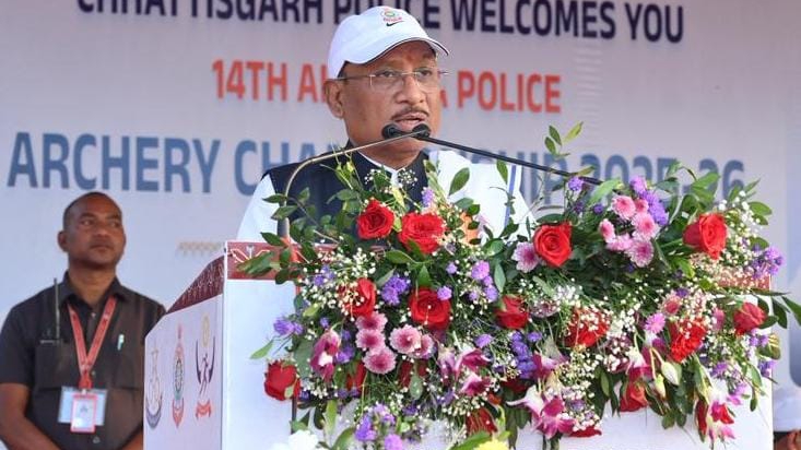 दुर्ग में पुलिस तीरंदाजों का दमदार प्रदर्शन: विष्णु देव साय बोले– खेल अधोसंरचना को मिशन मोड में विकसित कर रही सरकार, 14वीं अखिल भारतीय पुलिस तीरंदाजी प्रतियोगिता का भव्य समापन