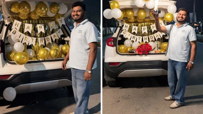 रायपुर के नायब तहसीलदार ने बिलासपुर में सड़क पर मनाया बर्थडे: आधी रात कार की डिक्की खोलकर काटा केक, आतिशबाजी पर FIR