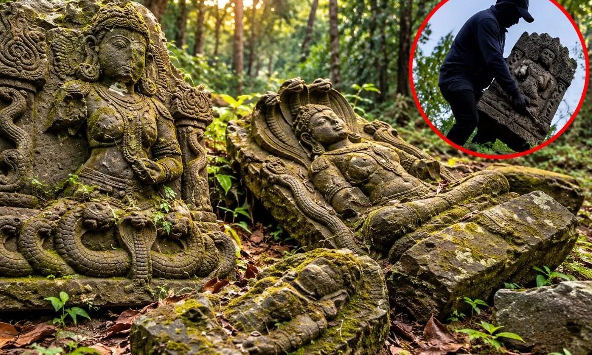 बीजापुर में इतिहास पर तस्करों का खतरा: इंद्रावती के जंगलों में बिखरी 11वीं सदी की सैकड़ों मूर्तियां, सुरक्षा के इंतजाम नहीं