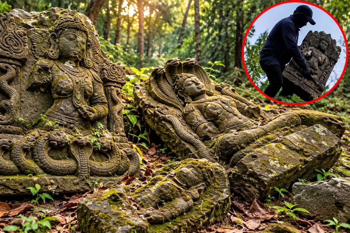 बीजापुर में इतिहास पर तस्करों का खतरा: इंद्रावती के जंगलों में बिखरी 11वीं सदी की सैकड़ों मूर्तियां, सुरक्षा के इंतजाम नहीं